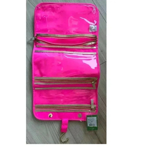 Lilly Pulitzer "Catch the Wave" Luggage Travel Bag Cosmetic Makeup Case - Picture 4 of 11